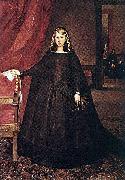 Juan Bautista del Mazo The sitter is Margaret of Spain, first wife of Leopold I, Holy Roman Emperor, wearing mourning dress for her father, Philip IV of Spain, with children oil painting